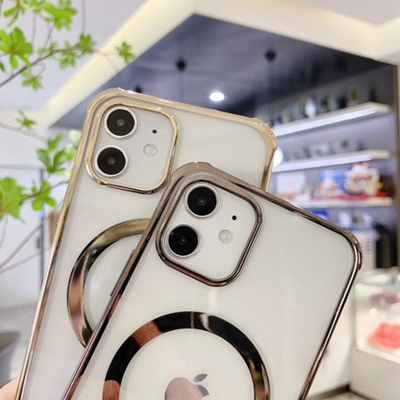 Clear MagSafe Case for iPhone 12 Pro max Mini Color Ring Magnetic Cover Black - Picture 14 of 17